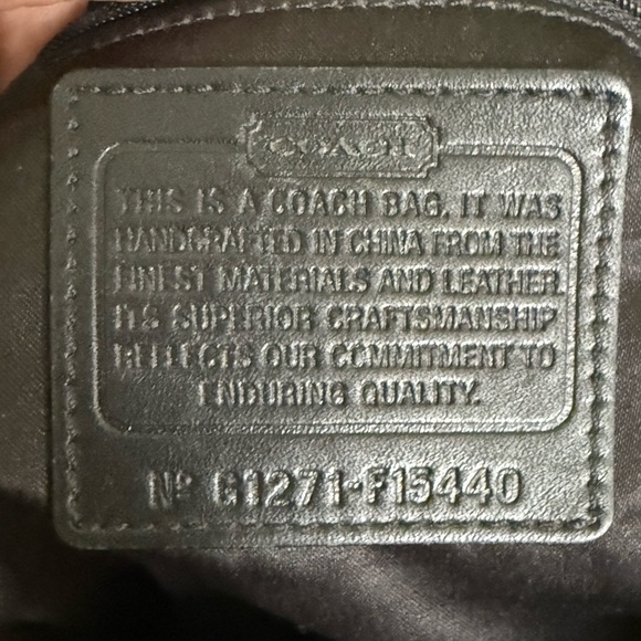 Coach 2012 Ashley Signature Sateen Satchel Handbag G1271 F15440 W/ Hangtag GUC - Picture 4 of 12